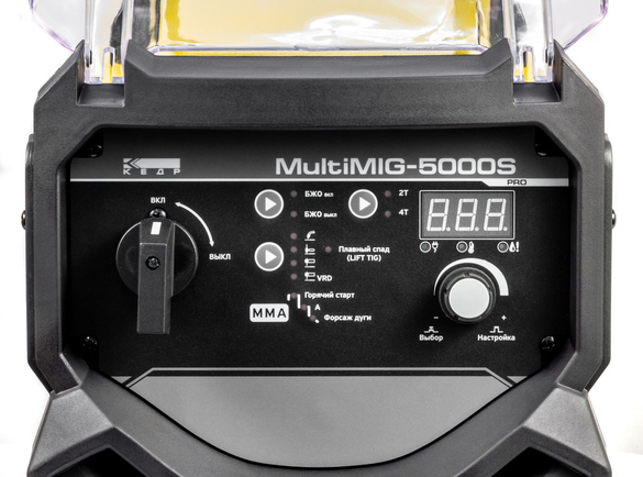Источник сварочный КЕДР MultiMIG-5000S (40–500А,380В,ПВ 100%,22,9 кВт,Ø0,8-1,6мм,32,5 кг)арт.8009126